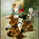 A Riding We Will Go Doll Art Print Wall Hanging Home Decorating