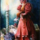 Tea At 5 Contemporary Woman Art Print Wall Decorating 16"x20"