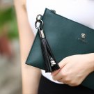 Leather Tassel Micro USB Cable Metal Ring Key Chain Charging Data for Android Black