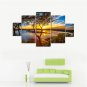 5pcs Modern Huge Wall Art Oil Painting On Canvas Sunset Unframed Room Decor