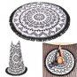 Beach Towel Round Printed Large Tassel Bath Towel Sun Block Shawl Yoga Mat