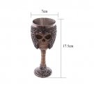 Creative Horror Skull 3D Goblet Resin Stainless Steel Wine Cup For Halloween