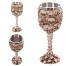 Creative Horror Skull 3D Goblet Resin Stainless Steel Wine Cup For Halloween