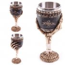 Creative Horror Skull 3D Goblet Resin Stainless Steel Wine Cup For Halloween