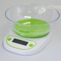 Digital Electronic Scale Home Kitchen Food Balance Weight With Bowl LED