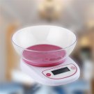 Digital Electronic Scale Home Kitchen Food Balance Weight With Bowl LED