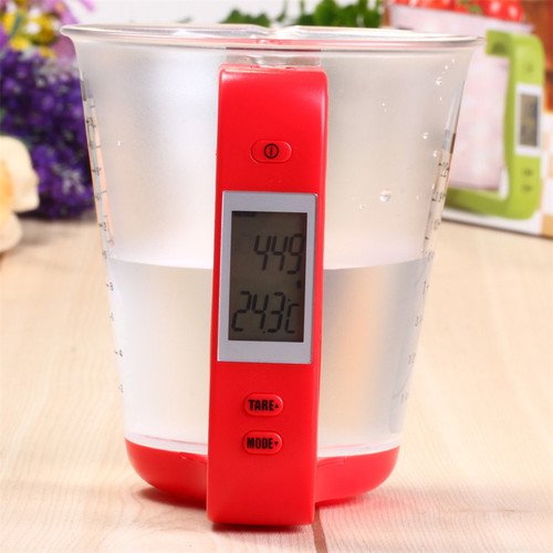 Digital Cup Scale Electronic Measuring Household Scales LCD Display Measuring Cup