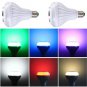 Wireless Bluetooth LED Bulb Light Speaker 12W RGB Smart Music Play Lamp Remote