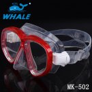 Whale Expert Adult Silicone Tough Tempered Glass Lens Dive Mask Snorkeling Mask