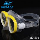 Whale Expert Adult Silicone Tough Tempered Glass Lens Dive Mask Snorkeling Mask