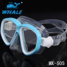 Whale Expert Adult Silicone Tough Tempered Glass Lens Dive Mask Snorkeling Mask