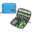 Portable Travel Cable Organizer Bag Electronics Accessories Storage Case  Blue