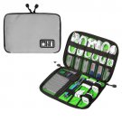 Portable Travel Cable Organizer Bag Electronics Accessories Storage Case Gray