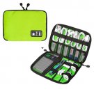 Portable Travel Cable Organizer Bag Electronics Accessories Storage Case Green