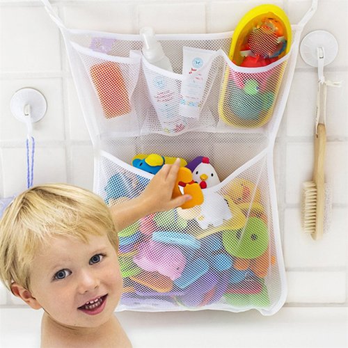 Baby Bath Toy Organizer Mesh Net Storage Baby Bath Toy Tub Stuff Tidy Organizer