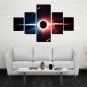 5pcs Modern Huge Wall Art Oil Painting On Canvas Sun Unframed Room Decor --L