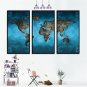 Frameless Huge Wall Art Oil Painting On Canvas World Map Home Decor