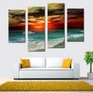 Unframed Modern Oil Painting Sunset Sea Waves Huge Wall Decor Art On Canvas