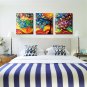 Modern Huge Wall Art Oil Painting On Canvas Money Tree Unframed Room Decor 3pcs