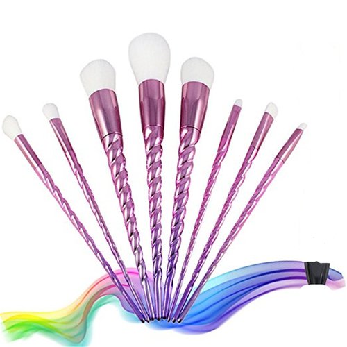 Makeup Brush Set Professional Unicorn Synthetic Cosmetic Makeup Brush Kit 8 Pcs