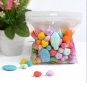 Heart Shape Loose Food Silicone Beads Necklace For Baby Teether DIY 20pcs/lot Multicolor