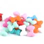 Bowknot Beads Mixed Color Beads Baby Teether Necklace DIY Bead 20pcs Silicone( Multicolor)