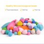 Hexagon Loose Food Silicone Beads Necklace For Baby Teether DIY Bead 20pcs/lot Multicolor