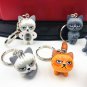 Unhappy Cat Key Chain Keyring Creative Cartoon Toy Gifts Purse Bag Pendant