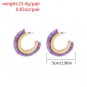 Bohemia Tassel Earrings Alloy Big Stud Earrings For Women Statement Fringe Multicolor