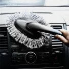 Car Duster Wax Mops Microfiber Mini Wax Brush Dust Removal Cleaning Brush Gray