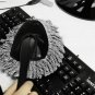 Car Duster Wax Mops Microfiber Mini Wax Brush Dust Removal Cleaning Brush Gray