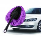 Car Duster Wax Mops Microfiber Mini Wax Brush Dust Removal Cleaning Brush Purple