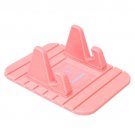 Fairy Mini Multifunction Soft Silicone Desktop Stand Anti Slip Mat Holder Pink