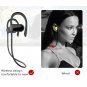 Bluetooth Wireless Stereo Sweatproof Earbuds Noise Cancelling Headsets Black