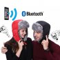 Christmas Winter MP3 Music Bluetooth Hat Hunting Russian Hats Caps With Facemask  Black