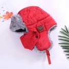 Christmas Winter MP3 Music Bluetooth Hat Hunting Russian Hats Caps With Facemask  Red