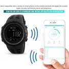 Fashion Men's Smart Watch Bluetooth Digital Sports Wrist Watch Waterproof Black