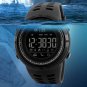 Fashion Men's Smart Watch Bluetooth Digital Sports Wrist Watch Waterproof Black