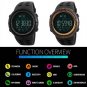 Fashion Men's Smart Watch Bluetooth Digital Sports Wrist Watch Waterproof Gold