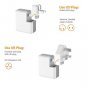 Plug 3-Port USB Type C QC 3.0 Quick Hub in AU UK EU US Plug