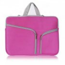 Notebook Laptop Sleeve Case Bag Handbag For MacBook Air/Pro 11" Rose Red