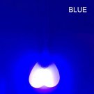 Silicone Bike Bicycle Back Rear Tail Cycling LED Light Heart Ball Egg Lamp  Blue