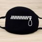 1 2pc Women Men Cotton Face Masks Pattern Solid Black Mask Fashion Cute Half Face Mouth Muffle
