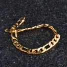Men Women 18k Gold Plating Copper Bracelet  3:1 Figaro Chain Fashion Jewelry Dubai Punk Style
