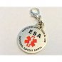 DOUBLE SIDED Small Breed Emotional Red Medical Alert Symbol and Protected by Federal Law