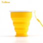 6Pcs Portable Silicone Telescopic Drinking Collapsible Folding Cup Travel Camping