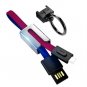 USB Type C Cable 8 inch Mini Keychain Lightning to USB Data Line 2.4A Fast Charging Cord
