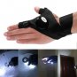 2 pc Outdoor Fishing Magic Strap Fingerless Glove LED Flashlight Torch Cover Survival