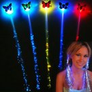 Colorful Butterfly Light Luminous Braids Hairpin Flashing Children Toy Halloween