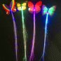 Colorful Butterfly Light Luminous Braids Hairpin Flashing Children Toy Halloween